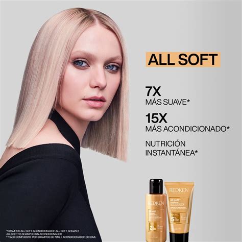 Ripley PACK REDKEN VIAJERO PARA CABELLO SECO ALL SOFT SHAMPOO ALL