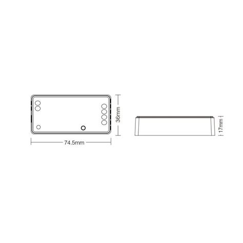 2 in 1 Controller für LED Streifen Einfarbig Dual White 12 24V DC