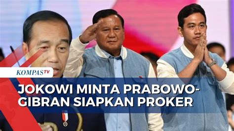 Presiden Jokowi Minta Prabowo Gibran Segera Susun Program Kerja Youtube