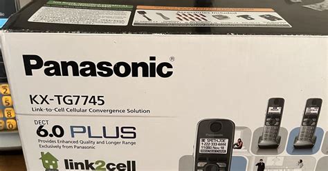 Panasonic Kx Tg S Dect Link To Cell Bluetooth Cordless Phone