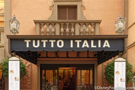 tutto italia ristorante  disney food blog