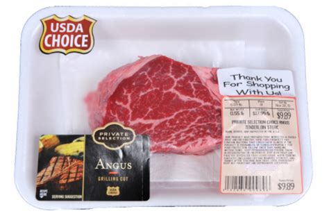 Private Selection™ Angus Beef Choice Tenderloin Steak 1 Lb Smiths