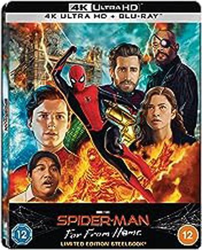 Spider Man Far From Home Steelbook Blu Ray 4K Ultra HD Blu Ray 4K