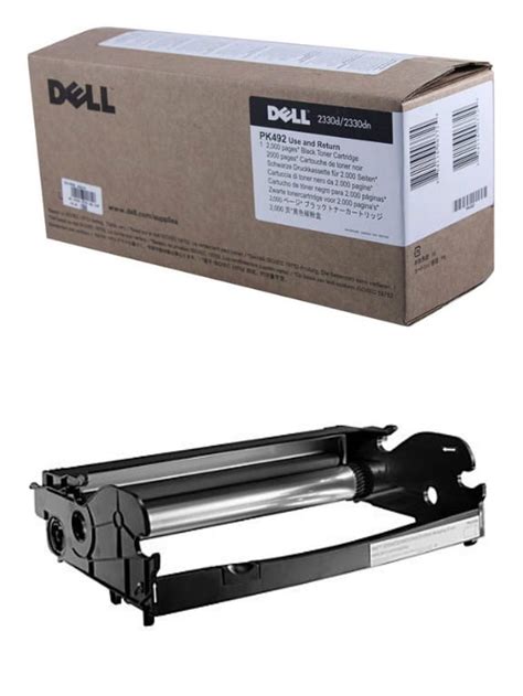 Dell PK492 Toner Cartridge And PK496 Imaging Drum For 2330D 2330DN