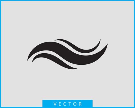 diseño de vectores de ondas icono de onda de agua líneas onduladas