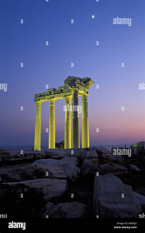 Apollon Tempel Side Turkish Riviera Turkey Stock Photo Alamy