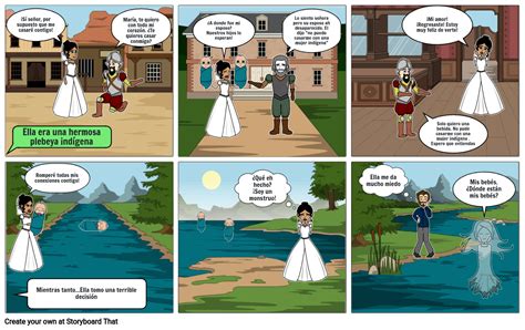 Historieta La Llorona Storyboard By A F E B