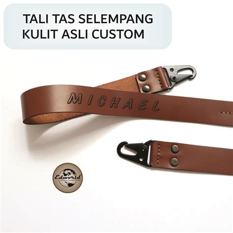 Tali Tas Selempang Kulit Asli Custom Edworld Premium Store