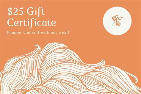 Free Custom Printable Hair Salon Gift Certificate Templates Canva