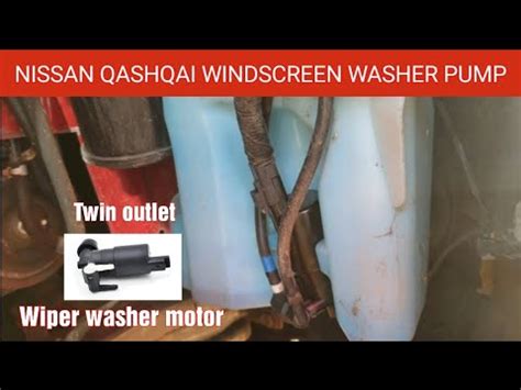 How To Change A Faulty Windscreen Washer Jet Pump On Nissan Qashqai