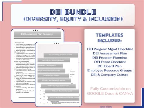 Dei Diversity Equity And Inclusion Templates Bundle Instant Download