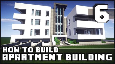 Minecraft How To Build Modern Apartment Building Part 6