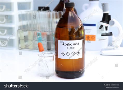 Acetic Acid Bottle Chemical Laboratory Industry Stock Photo 2250909883 ...