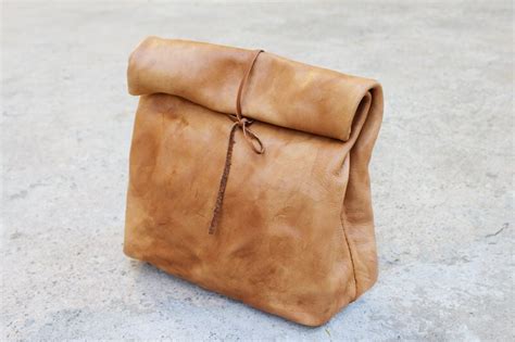 Leather Paper Bag