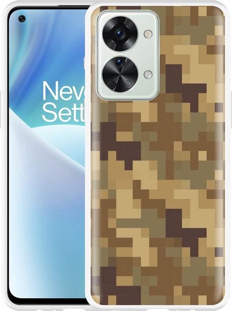 Cazy Hoesje Geschikt Voor OnePlus Nord 2T Pixel Camouflage Bol