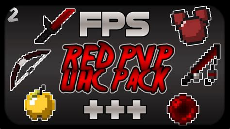 Minecraft PvP TexturePack Red PvP UHC Default Edit FPS Boost YouTube