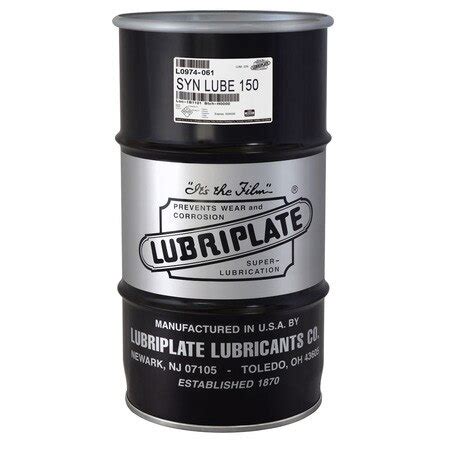 Lubriplate Synlube 150 Quarter Drum Synthetic Pao Fluid For Gear