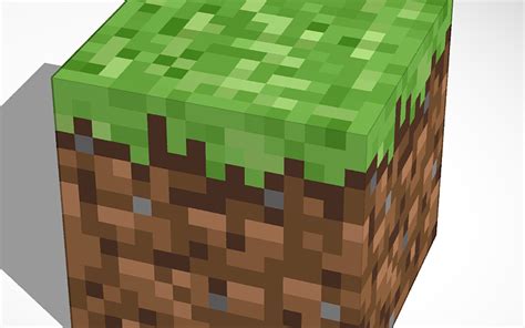 3d Design Minecraft Dirt Block Tinkercad