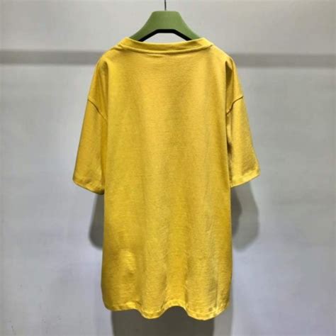 Buy Replica Gucci X The North Face Oversize T Shirt Yellow Buy