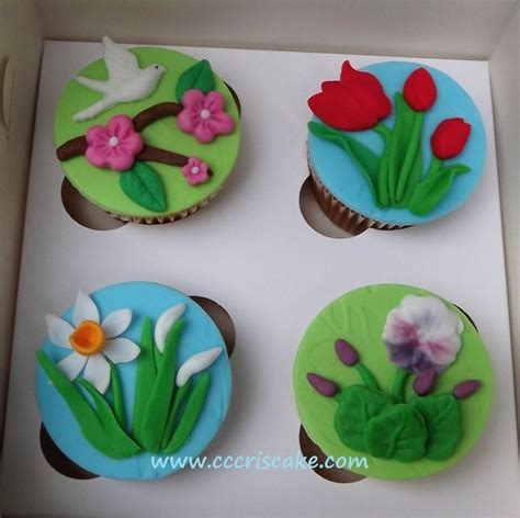 Spring Flowers Cupcakes Cakecentral