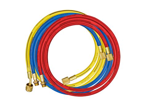 Mastercool Set Of Three R A Hoses W Auto Ac Fittings