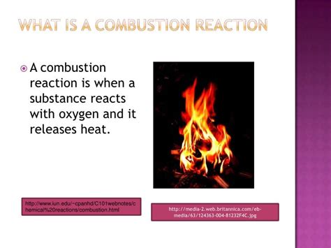 Combustion Reactions Power P Oint