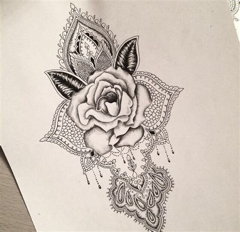 Rose Mandala Tattoo Design Mandala Tattoo Design Mandala Tattoo Tattoo Drawings