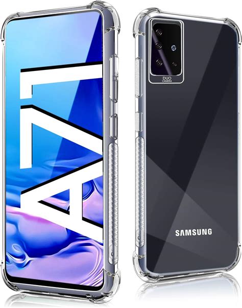 For Samsung A71 Clear Case Galaxy A71 Phone Cover Shockproof Soft Tpu