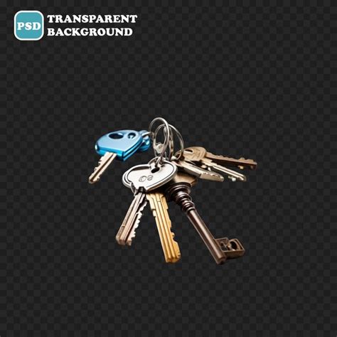 Premium PSD Keys Icon Isolated 3d Render Illustration