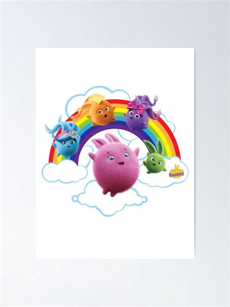 "Sunny Bunnies - Rainbow Bunnies" Poster for Sale by Sunny-Bunnies ...