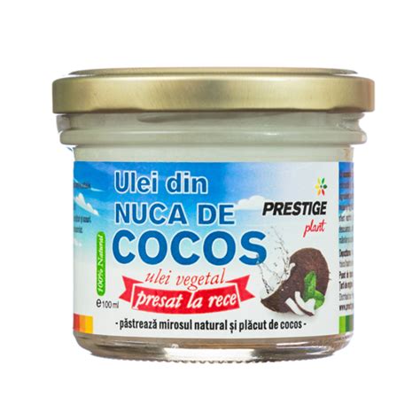 Ulei De Cocos Virgin Presat La Rece 100 Ml Prestige Plant