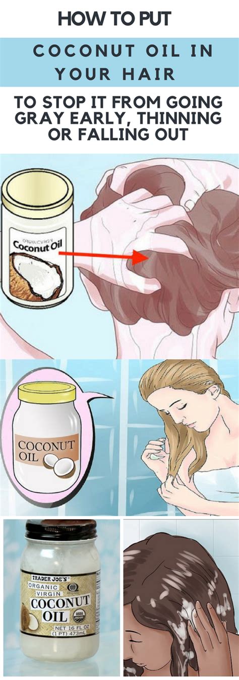 How To Put Coconut Oil In Your Hair To Stop It From Going Gray Early