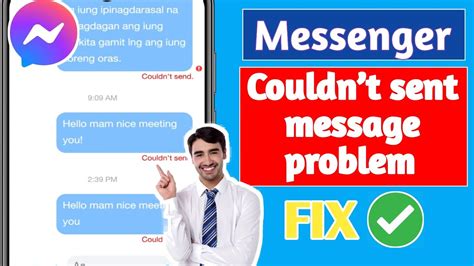 Solved Messenger Couldn T Send The Message Problem Youtube