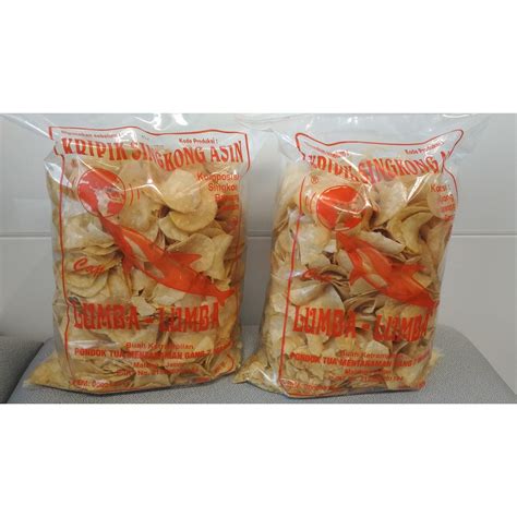 Jual Keripik Singkong Plus Bubble Dus Cap Lumba Lumba Manis Asin 500