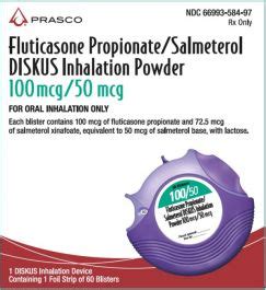 fluticasone propionate-salmeterol 100-50 MCG-INHAL Dry Powder Inhaler, 60 Blisters