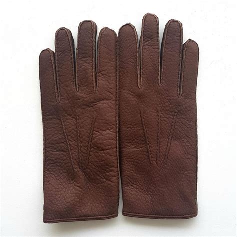 Gants En Cuir De P Cari Vison Paul Doublure Alpaga