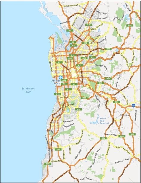 Map of Adelaide, Australia - GIS Geography