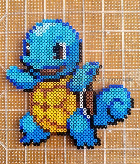 Squirtle Pokemon Perler Fuse Beads By Christoperler Basteln