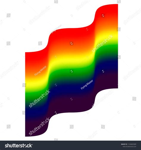 Rainbow Lgbt Pride Flag Waving International เวกเตอร์สต็อก ปลอดค่า