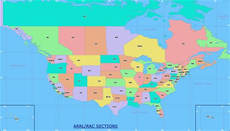 Arrl Section Map - Leone Genovera