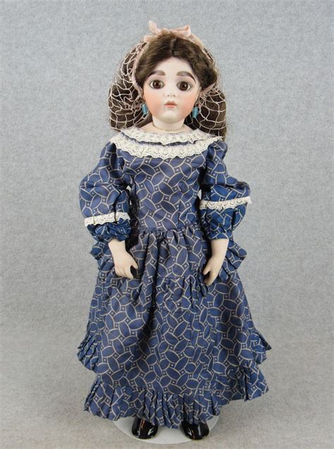 Antique Reproduction Bisque French Fashion Bru Doll Artist Clarmaid