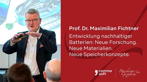 Vortrag Von Prof Dr Maximilian Fichtner Petersberger Gespr Che