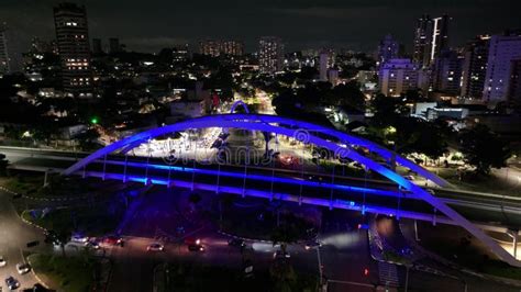 Famous Metal Bridge At Downtown Osasco In Sao Paulo Brazil Elevated