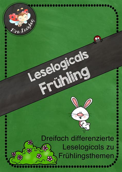 Leselogicals Fr Hling Fach Differenziert Unterrichtsmaterial In