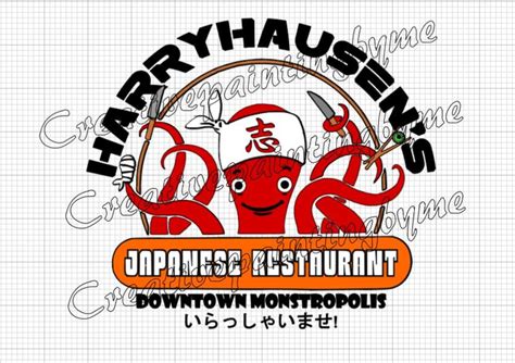 Harryhausens Japanese Restaurant Svg Sushi In Monstropolis Downtown