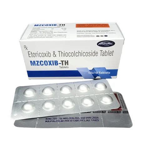 Etoricoxib Thiocolchicoside Tablet 60 4 MG At Rs 1910 Box In Panchkula