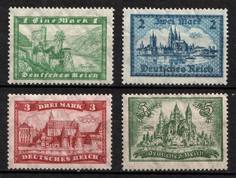 1924 27 Weimar Republic Germany Mi 364 367 Full Set CV 130