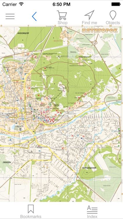 Pyatigorsk. Tourist map by AGT Geocentre