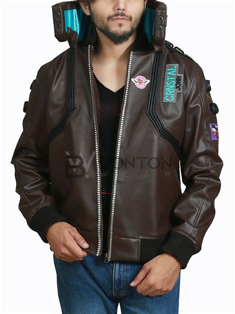 Cyberpunk 2077 Samurai Brown Leather Jacket Bonton Wear