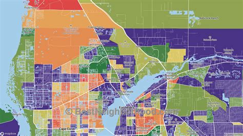 Ft Myers Zip Code Map United States Map